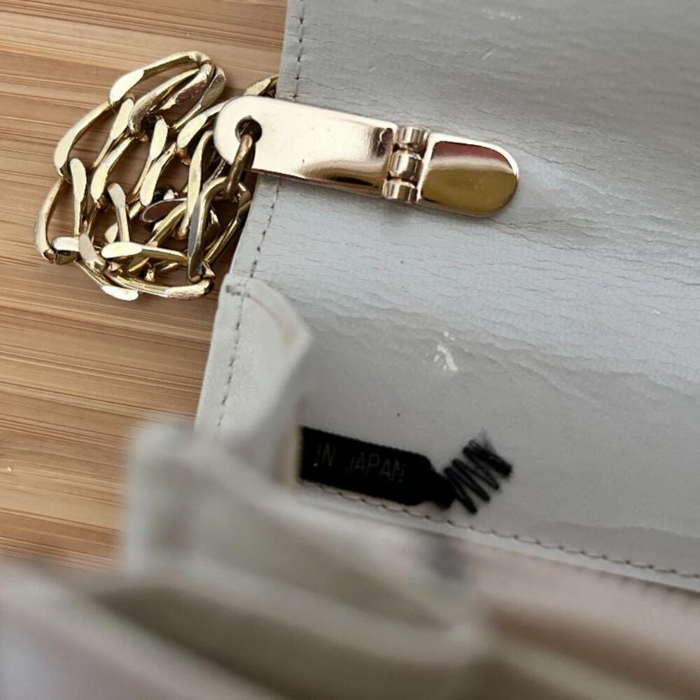 Vintage Givenchy Evening Bag Clutch Bag Gold Metal Chain - Picture 6 of 12
